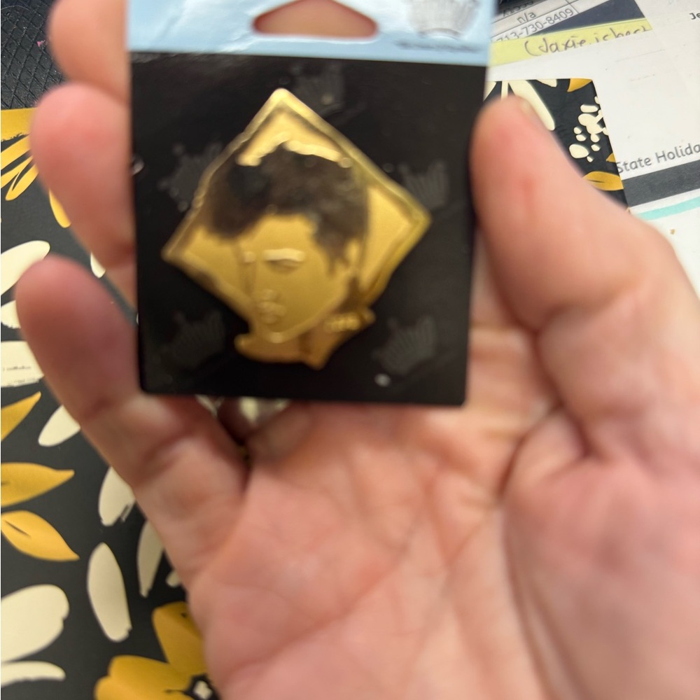 Golden Elvis Presley Magnet VINTAGE from EPE NWT